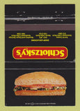 Matchbook Cover - Schlotzky's Deli Little Rock AR 40 Strike