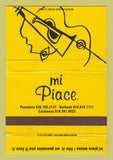 Matchbook Cover - Mi Piace Pasadena Burbank Calabasas CA 40 Strike