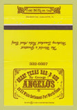 Matchbook Cover - Angelo's BBQ Fort Worth TX 40 Strike