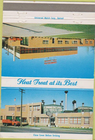 Matchbook Cover - Commercial Steel Treatments Detroit MI 40 Strike