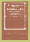 Matchbook Cover - Lonnegan's Grill Sports Pub Hurst TX 40 Strike