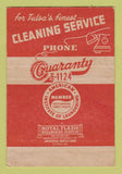 Matchbook Cover - Guaranty Dry Cleaning Tulsa OK  40 Strike
