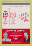Matchbook Cover - Mennen Anniversary 1953 Shave Cream 1953 40 Strike