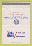 Matchbook Cover - Eaton Howard Investments Boston MA 40 Strike