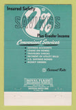 Matchbook Cover - Standard Federal Savings Detroit MI 40 Strike