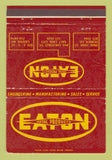 Matchbook Cover Eaton Metal Products Denver Salt Lake City Casper WY  40 Strike
