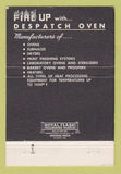 Matchbook Cover - Day Engineering Despatch Oven Audubon PA 40 Strike