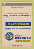 Matchbook Cover - Workman Services Temp Work SAMPLE 40 Strike