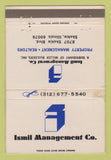 Matchbook Cover - Ismil Management Skokie IL Property WEAR 40 Strike