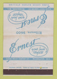Matchbook Cover - Ernest Hair Salon Milwaukee WI WEAR 40 Strike