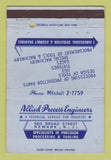 Matchbook Cover - Allied Process Equipment Newark NJ 40 Strike
