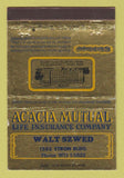 Matchbook Cover - Acacia Mutual Insurance Wald Szwed 40 Strike