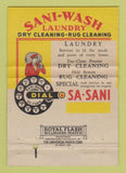 Matchbook Cover - Sani Wash Laundry Dry Cleaning Pittsburgh PA 40 Strike