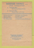 Matchbook Cover - Woodside Savings and Loan  40 Strike
