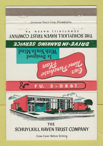 Matchbook Cover - Schuylkill Haven Trust Company PA 40 Strike