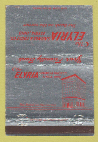 Matchbook Cover - Elyria Savings Trust OH WEAR 40 Strike