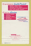 Matchbook Cover - Cavco Custom Homes Frederick MD Cavetown 40 Strike