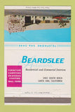 Matchbook Cover - Beardslee Interiors Santa Ana CA 40 Strike