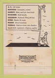 Matchbook Cover - Troy Burns Fork Lifts Memphis TN Little Rock AR 40 Strike