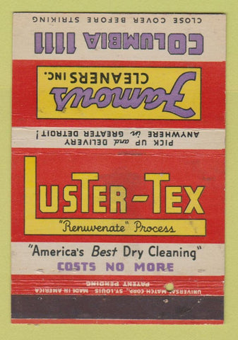 Matchbook Cover - Famous Cleaners Detroit MI WEAR 40 Strike