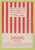 Matchbook Cover - Ford Ideal Laundry Dry Cleaning Kansas City MO 40 Strike