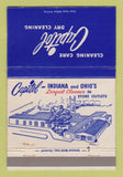 Matchbook Cover - Capitol Cleaners OH IN 40 Strike