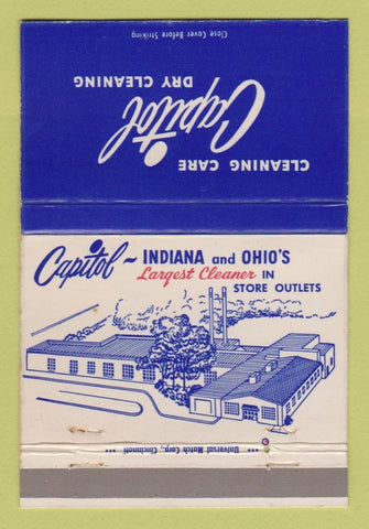 Matchbook Cover - Capitol Cleaners OH IN 40 Strike