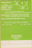 Matchbook Cover - Dudley Electric Works Flint MI 40 Strike