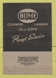 Matchbook Cover - Home Cleaners Bloomington IN 40 Strike
