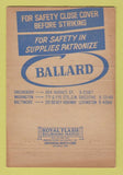 Matchbook Cover WP Ballard Laundry Greensboro Baltimore Washington DC 40 Strike