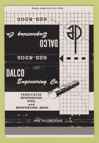 Matchbook Cover - Dalco Engineering Denver Colorado WEAR 40 Strike