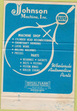 Matchbook Cover - Johnson Machine Rapid City SD 40 Strike