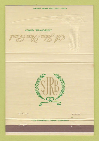 Matchbook Cover - St Johns River Bank Jacksonville FL 40 Strike