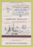 Matchbook Cover - Jimmy's Backyard Port Washington NY 40 Strike
