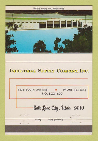 Matchbook Cover - Industrial Supply Company Salt Lake City UT 40 Strike