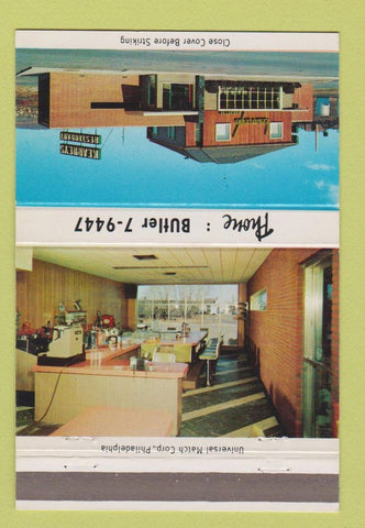 Matchbook Cover - Kearney's Restaurant Kingston PA Chicken In Rough 40 Strike