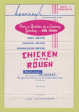 Matchbook Cover - Kearney's Restaurant Kingston PA Chicken In Rough 40 Strike