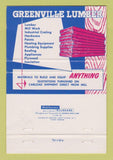 Matchbook Cover - Greenville Lumber Supply PA Andover OH Sharon PA 40 Strike