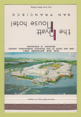 Matchbook Cover - Hyatt House Hotel San Francisco CA 40 Strike