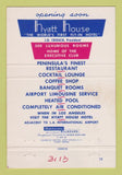 Matchbook Cover - Hyatt House Hotel San Francisco CA 40 Strike
