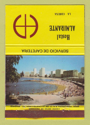 Matchbook Cover - Hostal Almirante La Coruna Spain WEAR 40 Strike