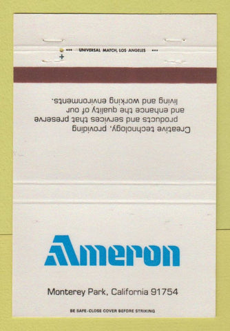 Matchbook Cover - Ameron Monterey Park CA 40 Strike