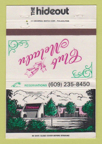 Matchbook Cover - Hideout Restaurant Mount Laurel NJ WEAR 40 Strike