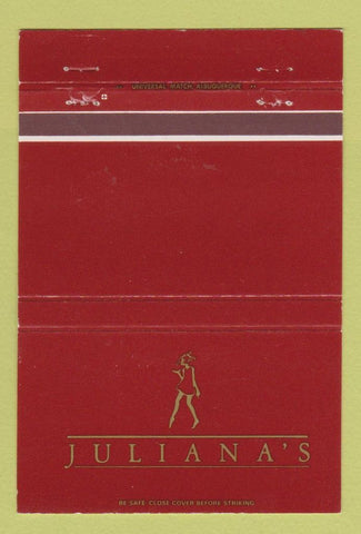 Matchbook Cover - Juliana's Albuquerque NM 40 Strike