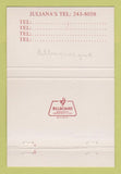 Matchbook Cover - Juliana's Albuquerque NM 40 Strike
