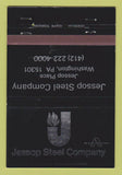 Matchbook Cover - Jessop Steel Company Washington PA WEAR 40 Strike