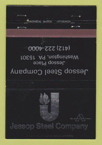 Matchbook Cover - Jessop Steel Company Washington PA WEAR 40 Strike
