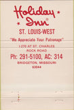 Matchbook Cover - Holiday Inn Bridgeton MO Christmas 40 Strike