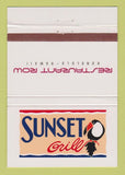 Matchbook Cover - Sunset Grill Restaurant Honolulu Hawaii  40 Strike