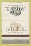 Matchbook Cover - Auteuil Chaussures De Grand Anvers Brussels Belgium 40 Strike